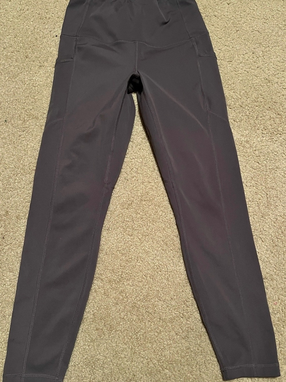 Yogalicious High-Waisted Performance Leggings in Deep Charcoal, Women’s Size S